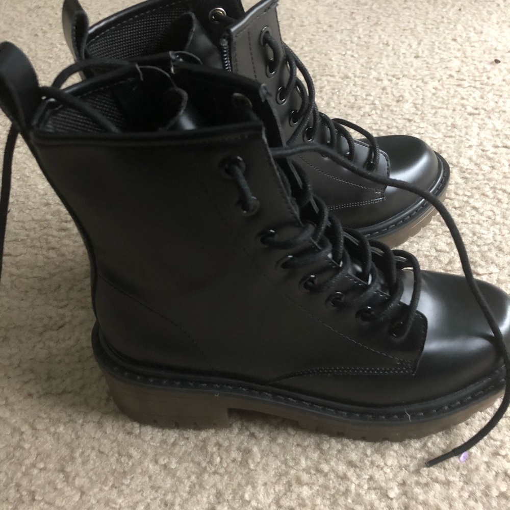 Black Combat boots